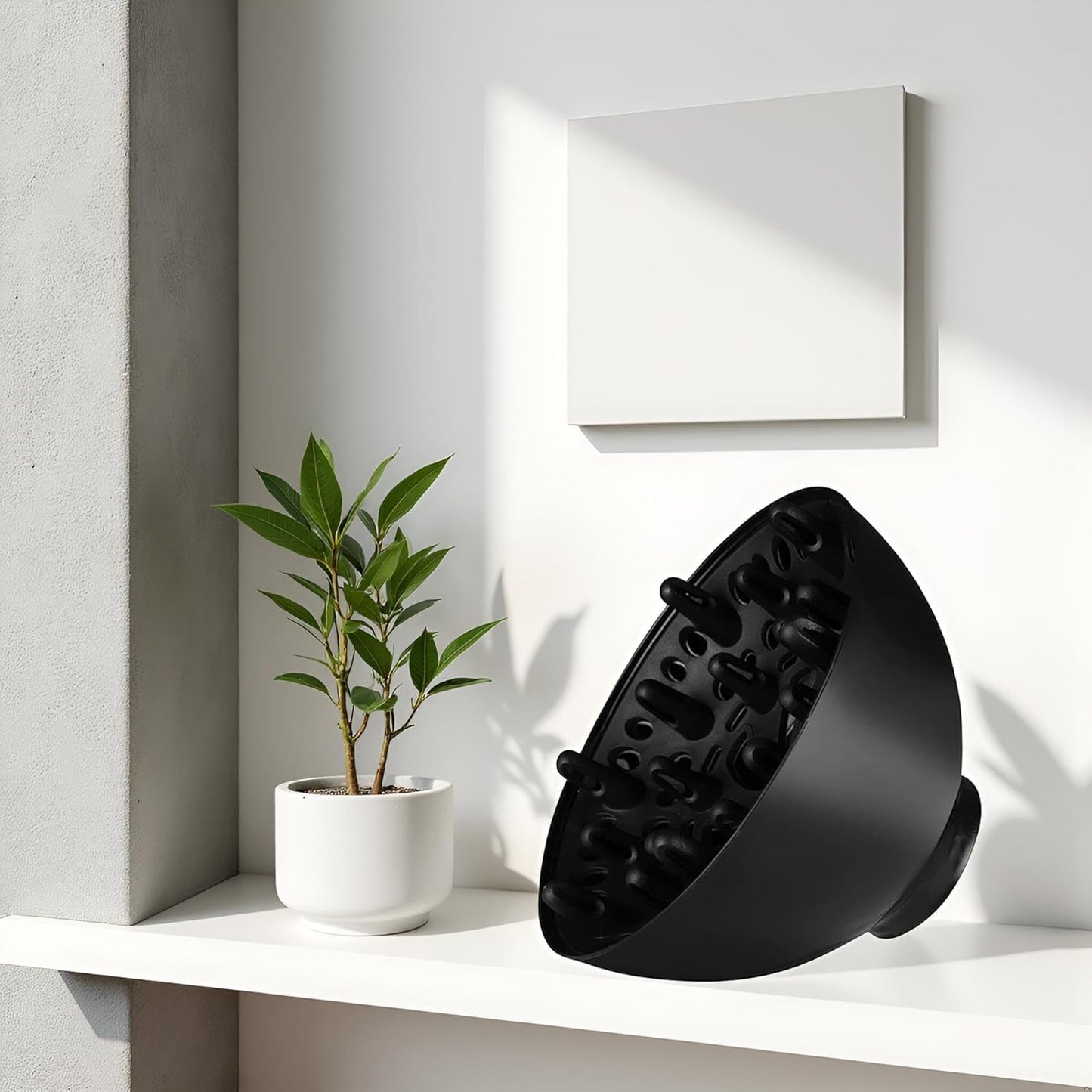 Universal Black Hair Dryer Diffuser - Perfect Attachment for Curly Hair Styling