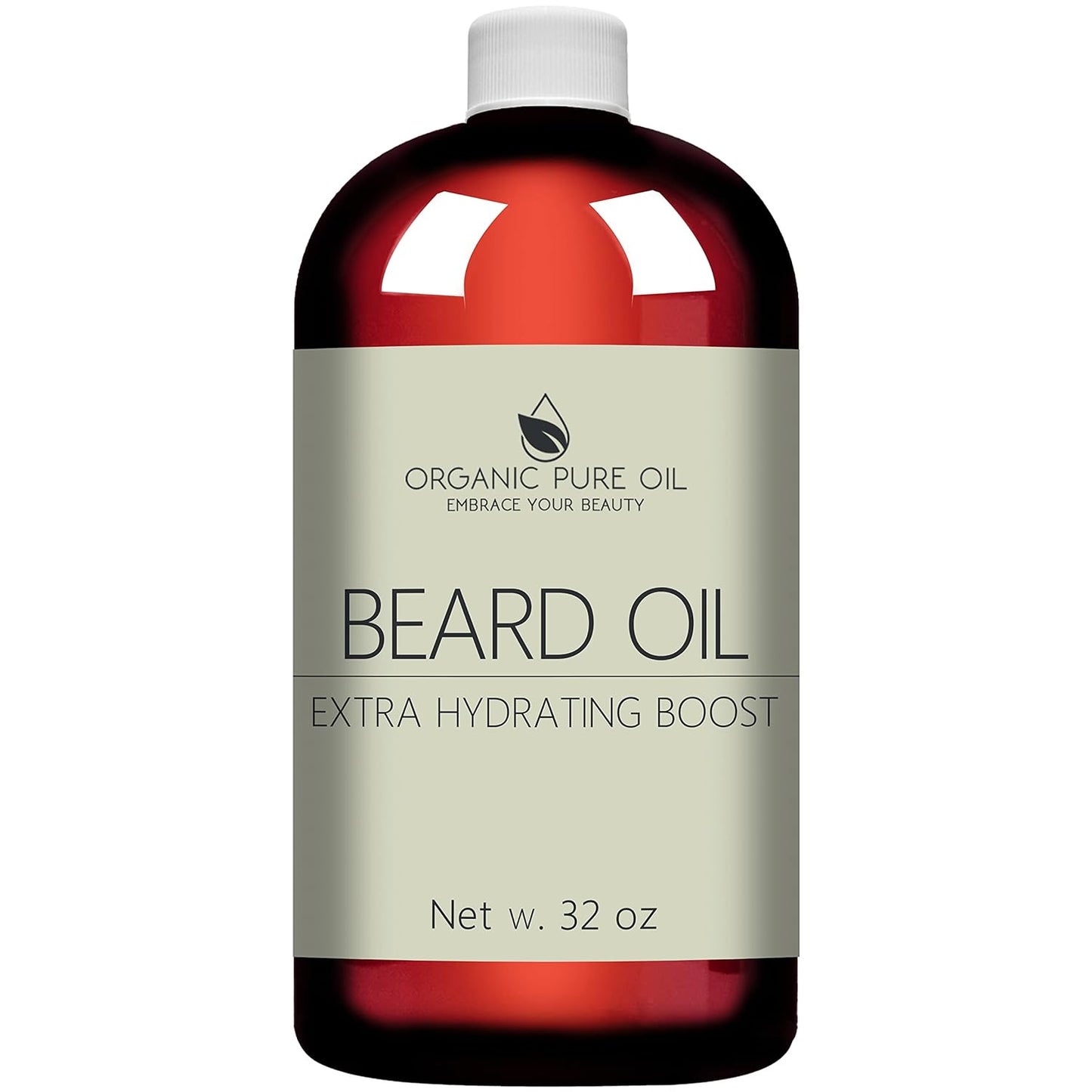 Unscented Beard Oil by [Brand Name] - Natural Hydrating & Conditioning Blend - 32 oz for Growth & Smoothness