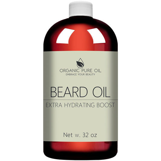 Unscented Beard Oil by [Brand Name] - Natural Hydrating & Conditioning Blend - 32 oz for Growth & Smoothness