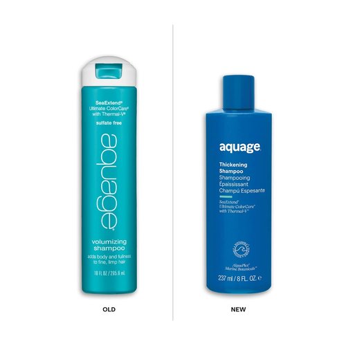 AQUAGE SeaExtend Thickening Shampoo - Thermal-V Technology Prevents Color Fade & Damage | 8 oz