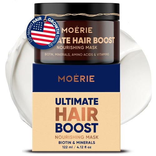 Moerie Hair Growth & Repair Mask - Vegan-Friendly Treatment for Thicker, Fuller Hair | Paraben & Silicone Free