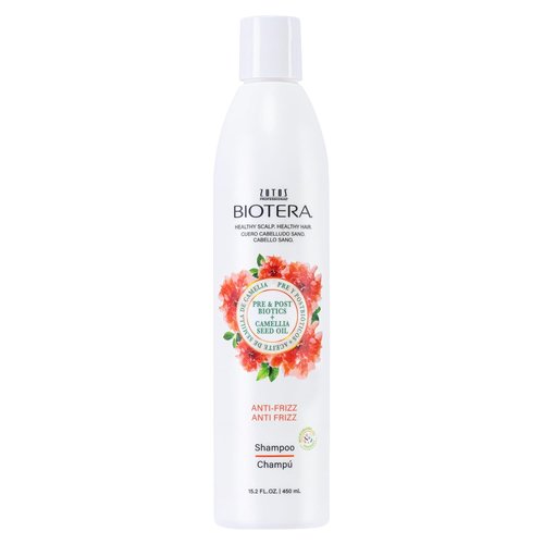 Biotera Anti Frizz Smoothing Shampoo - Smooth & Control Frizzy Hair | Vegan, Paraben-Free, Color-Safe