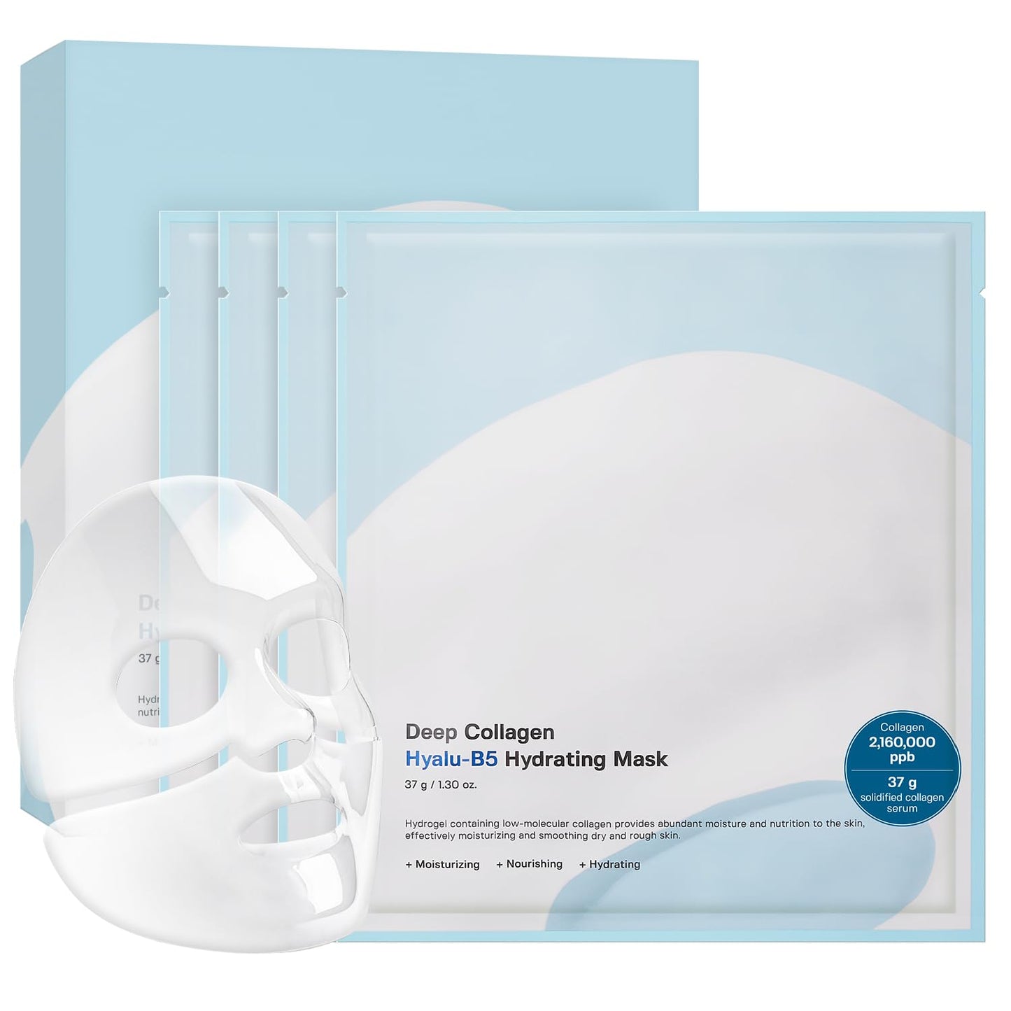 SUNGBOON EDITOR Deep Collagen Hyalu-B5 Overnight Mask - Hydrating Wrinkle Care & Barrier Repair | 4-Pack