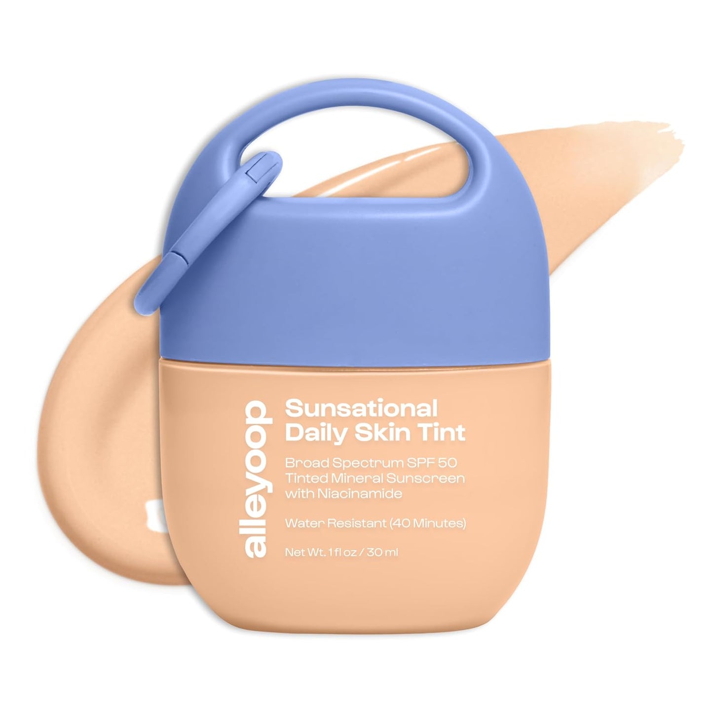 Alleyoop Sunsational Tinted Moisturizer SPF 50 - Hydrating Mineral Sunscreen with Jojoba, Vegan & Cruelty-Free (Dawn)
