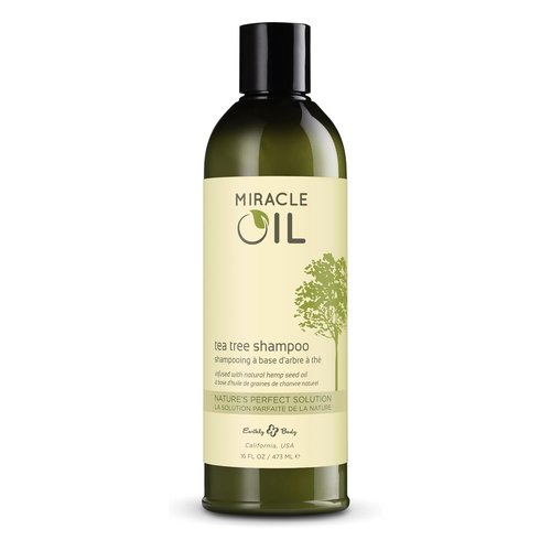 Earthly Body Miracle Oil Tea Tree Shampoo - Nourishing Formula for Healthy Hair | 16 Fl Oz