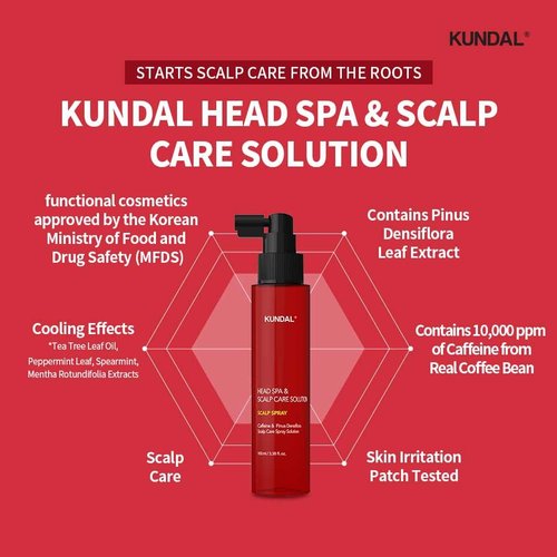 KUNDAL Hair Loss Serum - Caffeine Scalp Tonic & Shampoo for Thicker Hair | White Musk Scent