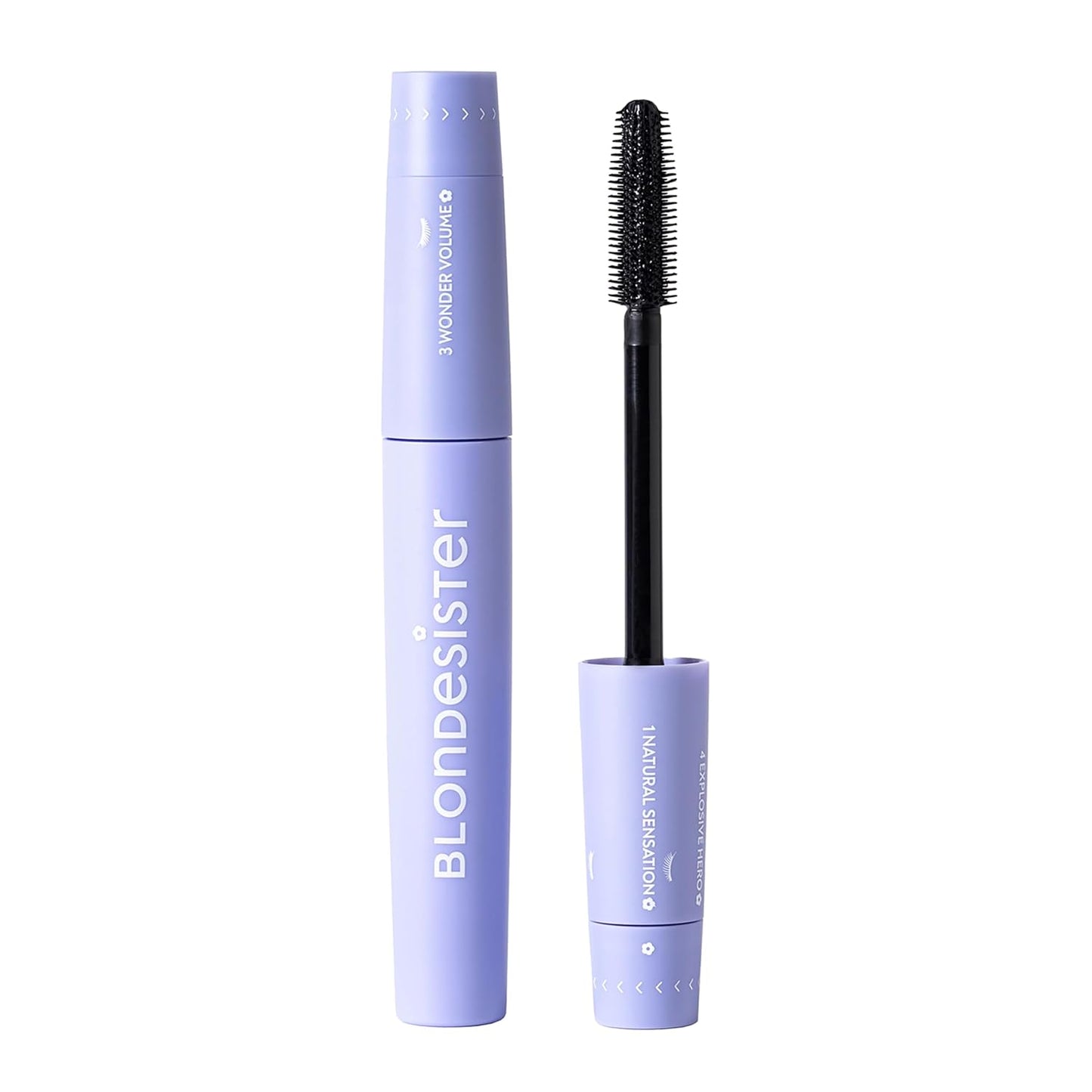 Skiennix 4-In-1 Click And Turn Mascara - Volume & Length - High Pigmentation, Waterproof - Ultra Black, 0.4 oz