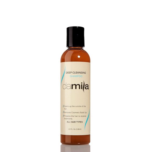 Damila Deep Cleansing Shampoo - Clarifying Formula for All Hair Types - Removes Residue & Prepares for Keratin Treatment (4 Fl Oz)