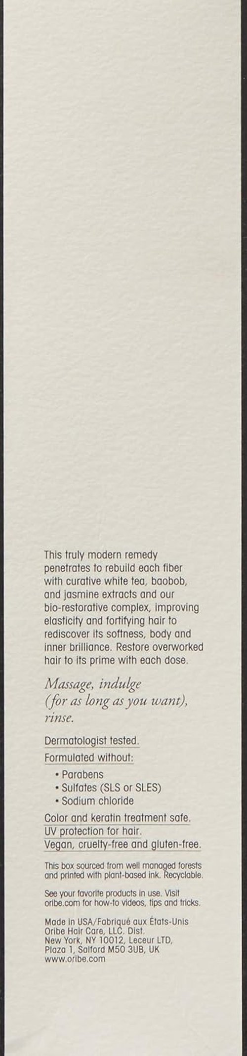 Oribe Gold Lust Transformative Mask - Intense Repairing Hair Treatment for Dry, Damaged Hair | 5 oz
