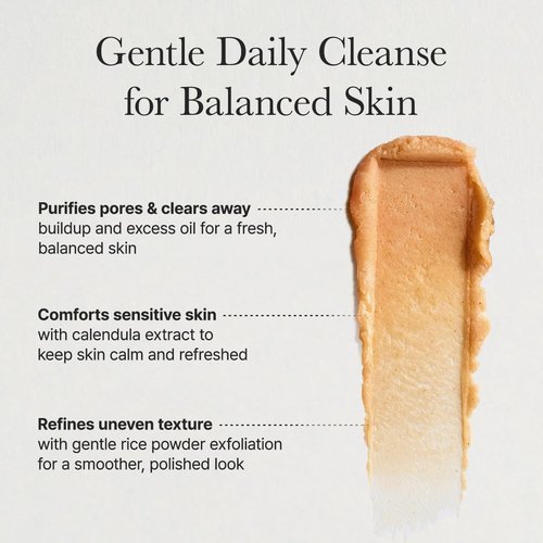ARENCIA Calendula Rice Mochi Cleanser - Moisturizing & Deep-Cleansing Formula (1.76oz)