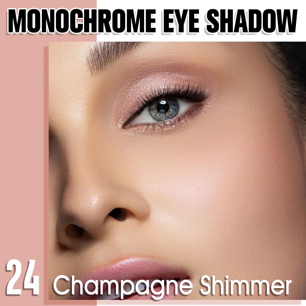 WanTuoluo Champagne Shimmer Eyeshadow - Rose Gold Glitter Cream for Blendable Eye Makeup | 24g