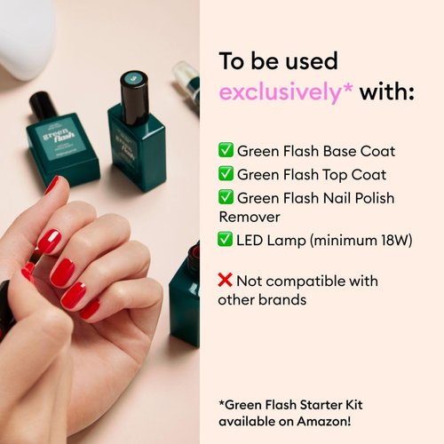 Manucurist Green Flash Gel Nail Polish - Sheer Pale Pink Hortencia - Vegan & 12-Free - 0.5 fl oz