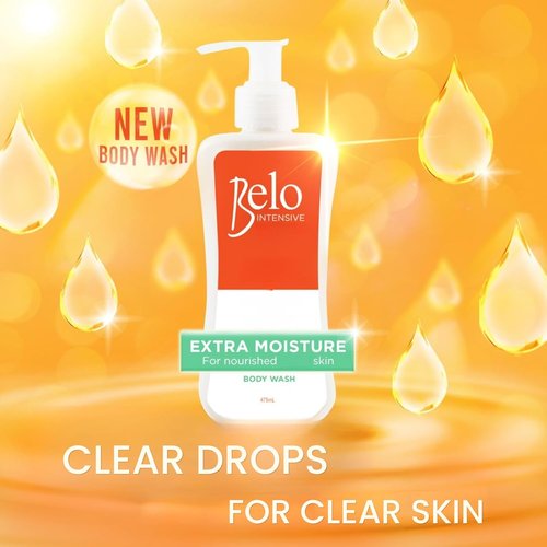 Belo Essentials Intensive Body Wash - Hydrating Daily Cleanser with Glycerin for Even Tone | 475ml