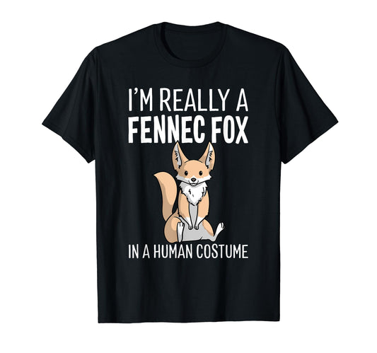 I'm Really A Fennec Fox In A Human Costume Halloween Funny T-Shirt