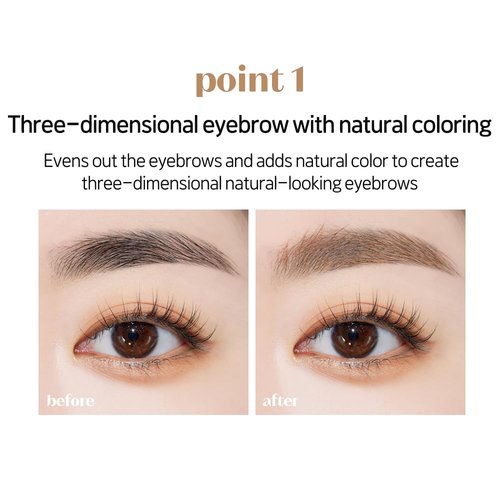 ETUDE Color My Brows Brow Mascara - 3D Natural Coloring & Moisturizing Formula | Red Brown (0.152 Fl Oz)