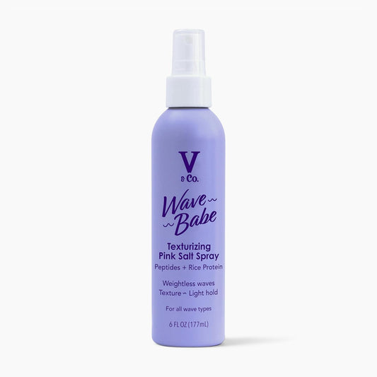 V&Co. Beauty Wave Babe Texturizing Spray - Beach Wave Mist with Himalayan Pink Salt & Peptides | 6 oz (2 Pack)