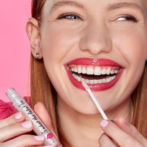 Essence | What The Fake! Plumping Lip Filler - Translucent Pearly Lip Gloss for Full, Voluminous Lips | Vegan & Cruelty-Free