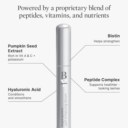 Better Not Younger Superpower Lash Serum - Peptide-Enriched Conditioner for Thicker, Fuller Lashes (7ml) - Cruelty-Free