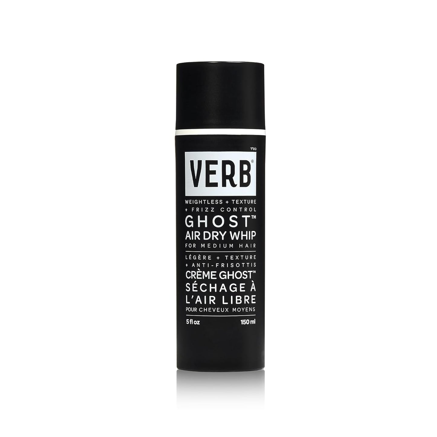 VERB Ghost Air Dry Whip - Weightless Styling Cream - Infused with Moringa Oil - Anti-Frizz + Provides Hydration & Texture- Vegan, No Parabens or Harmful Sulfates