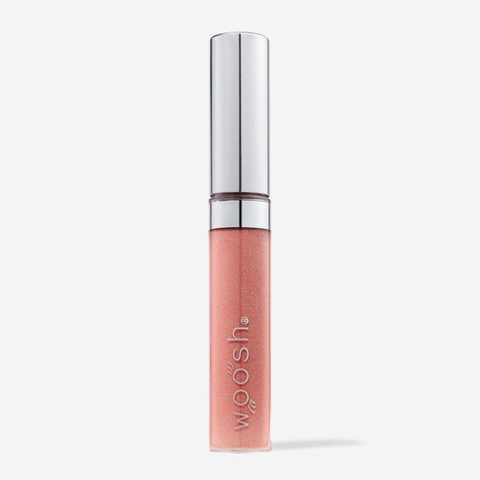 Woosh Beauty, Spin-On Lip Gloss, Hydrating Hyaluronic Acid & Shea Butter, No Fine Lines, Shine Finish, Vegan & Cruelty-Free - Veil