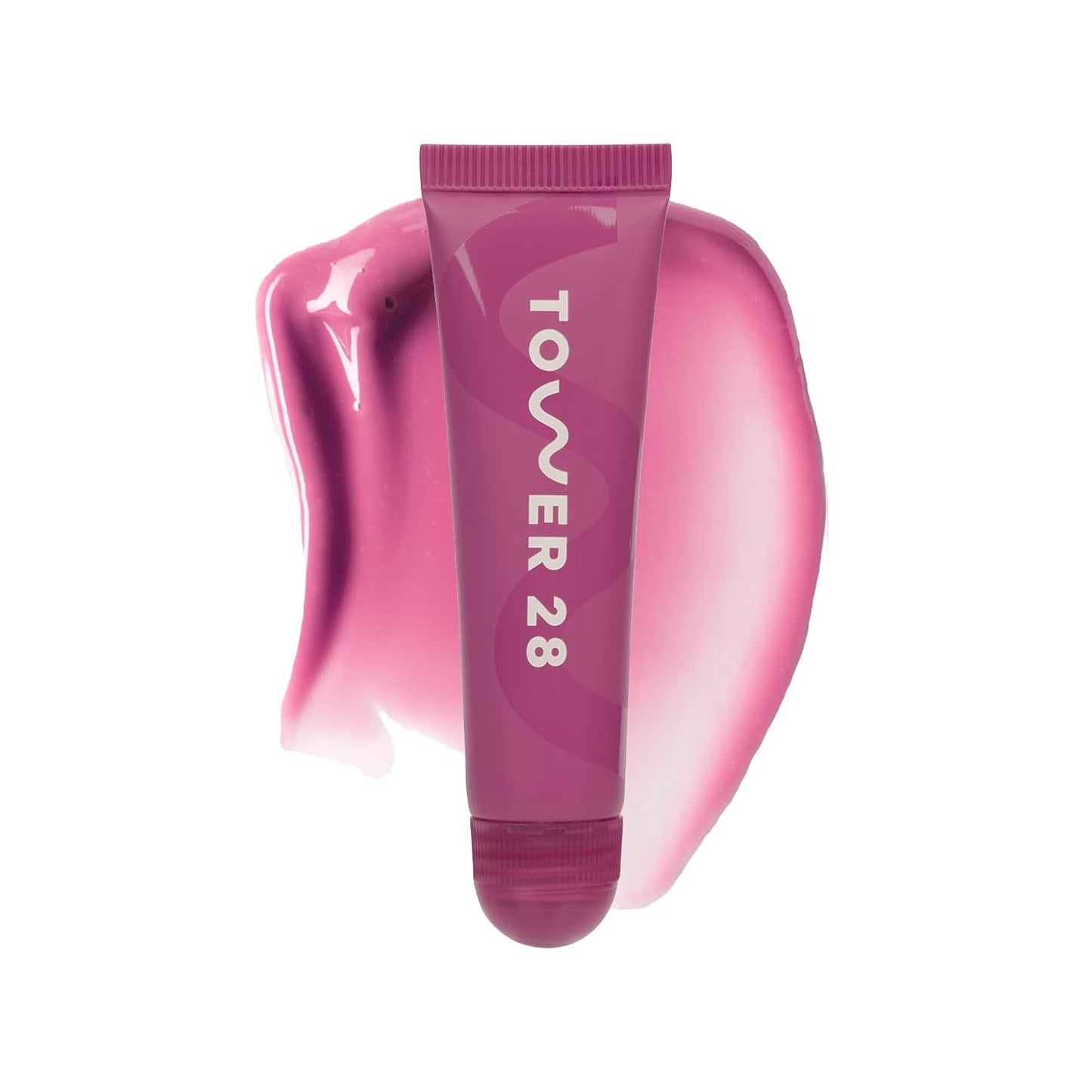 Tower 28 LipSoftie Tinted Lip Balm Treatment - Hydrating Glossy Formula with Jojoba Oil & Shea Butter - Confetti Cake (0.38 oz)