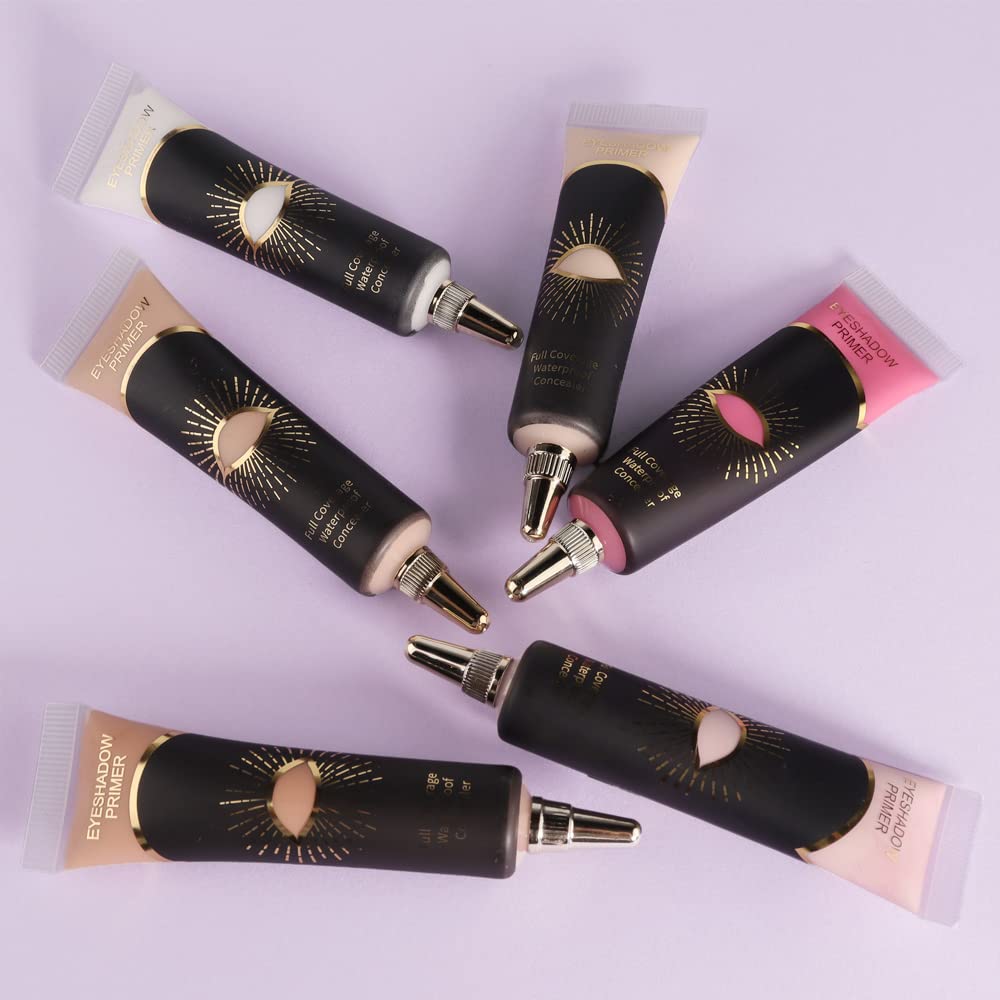 Skiennix Eyeshadow Base Cream - Ivory Concealer for Long-Lasting Eye Makeup | 12ML