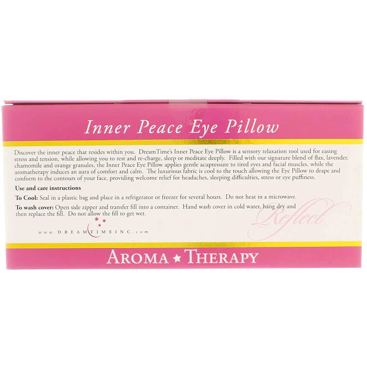 DreamTime Inner Peace Eye Pillow, Cranberry Velvet