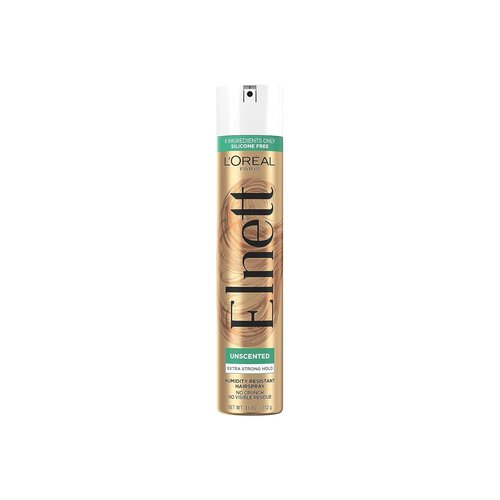 L'Oreal Paris Elnett Satin Hairspray - Extra Strong Hold, Unscented, 11 oz | Perfect for All-Day Style