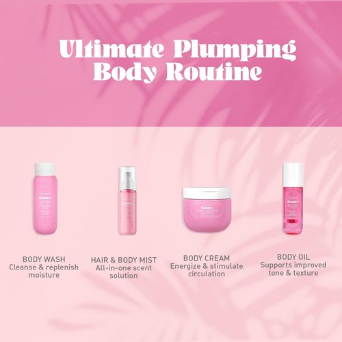 Nature Well Bouncy Plumping Body Cream - Lightweight, Quick-Absorbing Formula for Firm & Smooth Skin | 12 Oz, Tuberose & Dragonfruit Scent