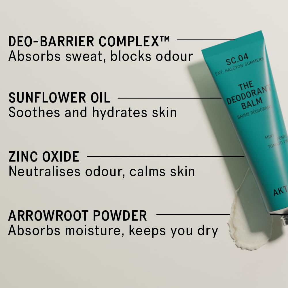 AKT Deodorant Balm - Award-Winning Natural Formula | Plastic-Free & Gender-Free | 50ml/1.76 FL.OZ