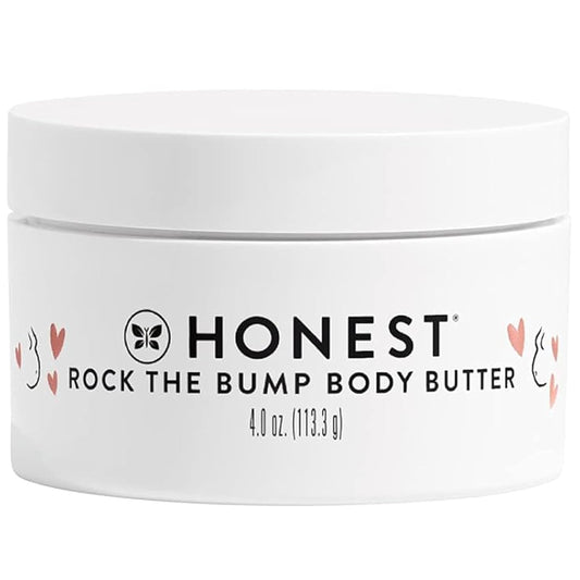 The Honest Company Mama Rock Bump Body Butter - Moisturizing Stretch Mark Cream with Shea & Avocado Oil | 4 oz