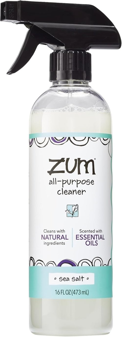 Indigo Wild Zum All-Purpose Cleaner - Natural Essential Oil Cleaner with Baking Soda - Sea Salt, 16 fl oz