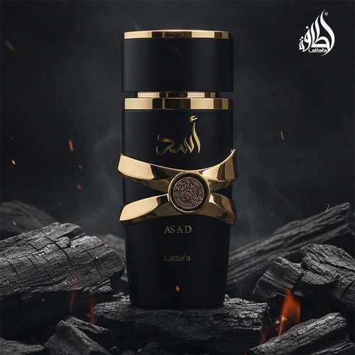 Lattafa Perfumes Asad Eau de Parfum Spray - Unisex Fragrance, 3.4 Ounce | Long-Lasting Scent