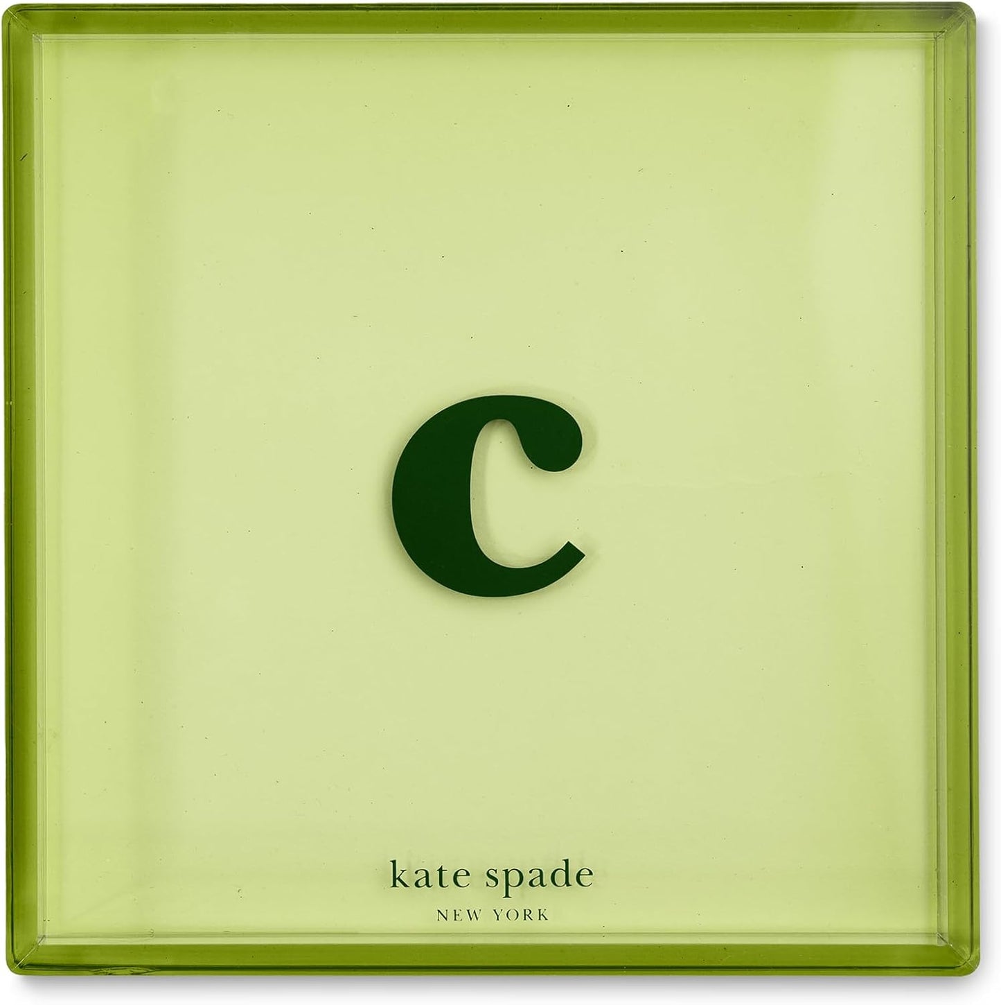 Kate Spade New York Initial Tray - Personalized Acrylic Vanity Letter Tray | Just Mine (C)