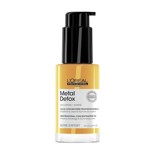 L'Oreal Professionnel Metal Detox Leave-In Oil - Detoxifies Hair, Prevents Damage & Enhances Shine