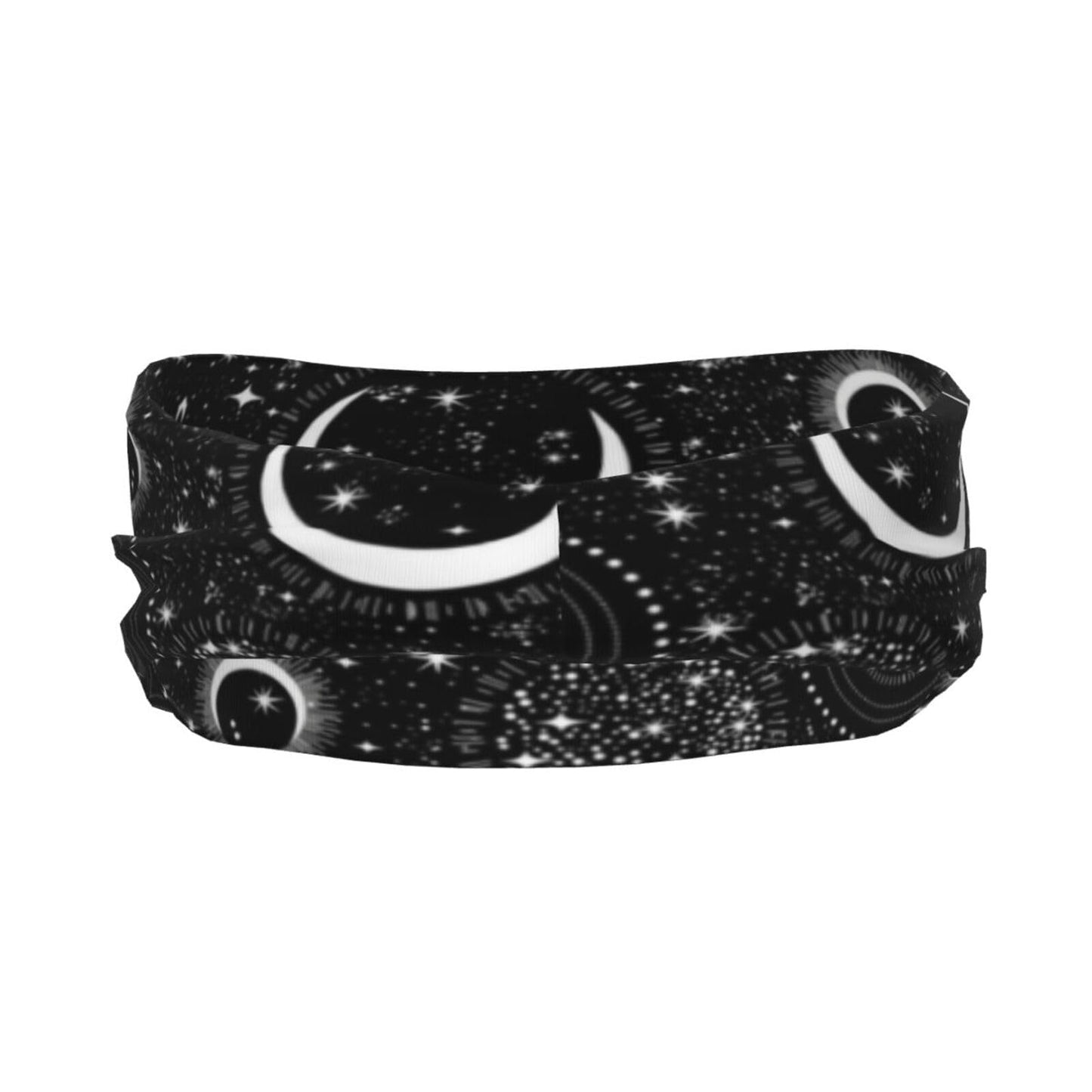 Gothic Goth Bat Headbands Stars Moon Sweatband Fashion Summer Hair Bands for Tennis,Basketball,Running,Gym,Working Out