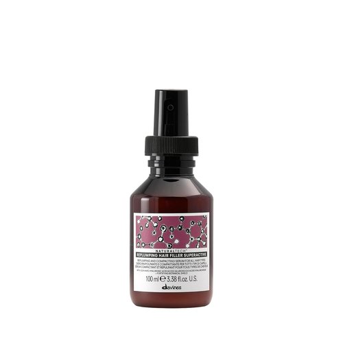 Davines Naturaltech Replumping Hair Filler - Moisturizing Formula for Fine Hair - Travel Size 3.38 Fl Oz