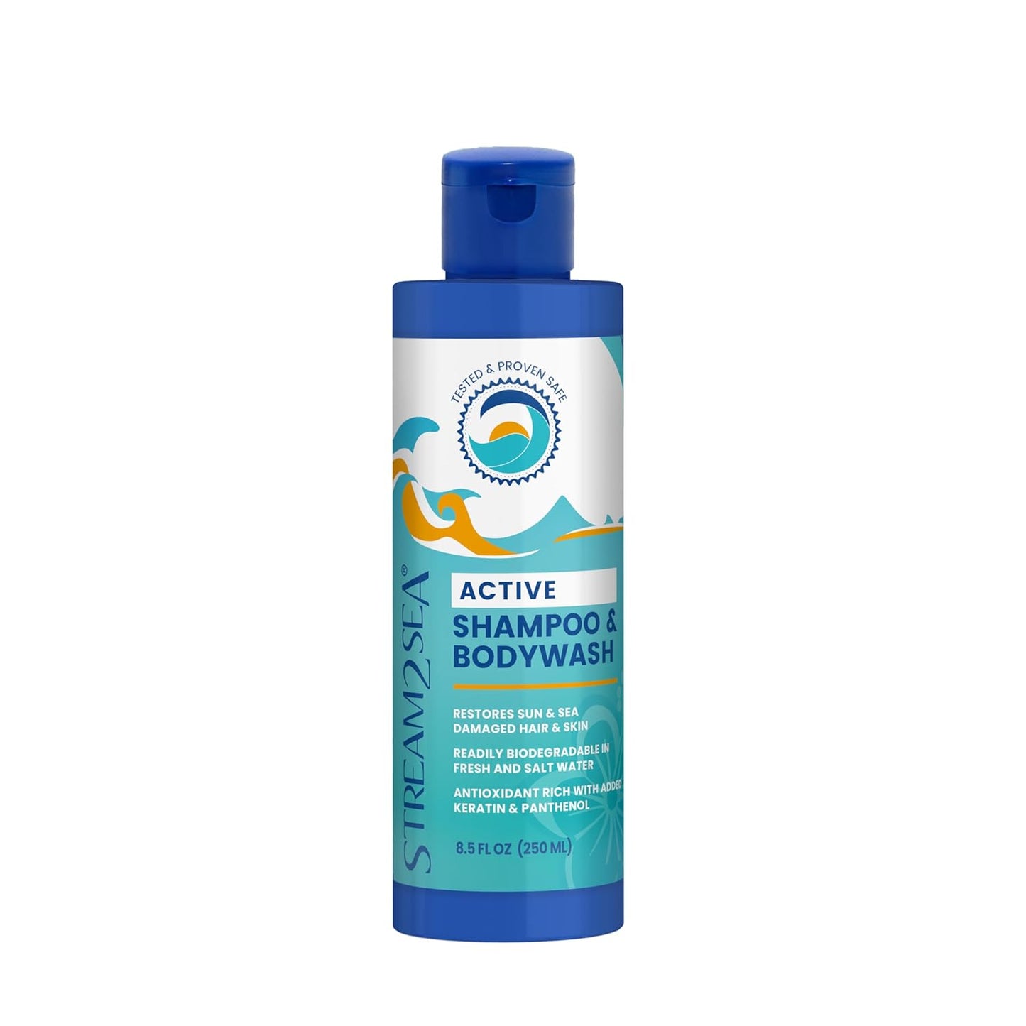 STREAM 2 SEA Shampoo & Conditioner | 3-in-1 Reef Safe Body Wash for Swimmers - 8.5 Fl Oz