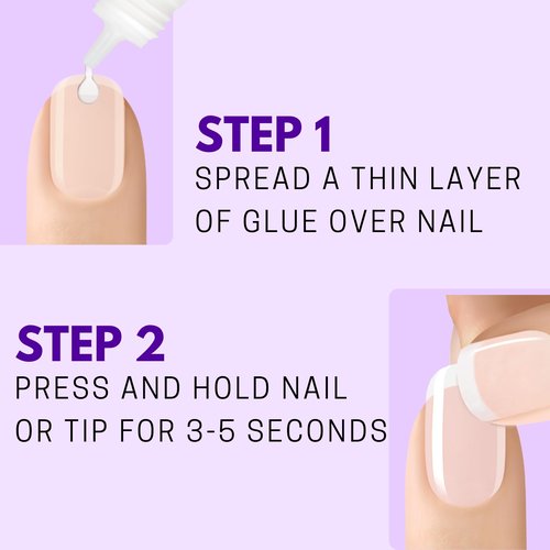 Nailene Ultra Quick Nail Glue Value Pack, Clear, Pointed Tip Precise Application, Super Fast Setting, Quick Drying, Maximum Strength, Strong Nail Glue for Press Ons and Nail Tips, 3 Piece