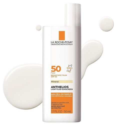 La Roche-Posay Anthelios Sunscreen SPF 40 - Ultra-Light Fluid, Oil-Free, Fast-Absorbing, Matte Finish