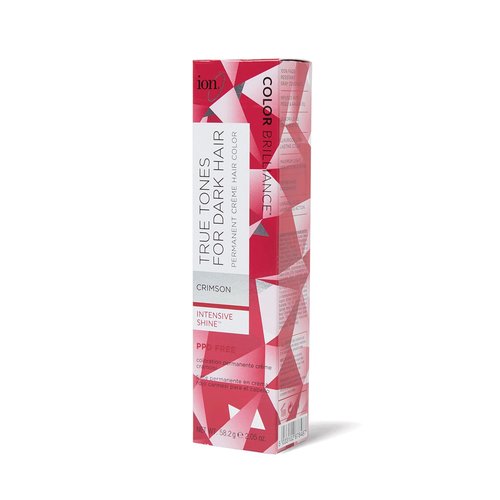 Ion True Tones Permanent Crème Hair Color for Dark Hair - Rich Crimson Shade
