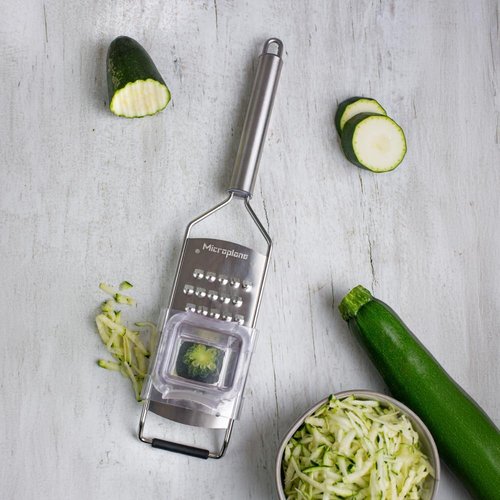 Microplane Professional Series Kitchen Grater - Extra Coarse Stainless Steel Blades for Vegetables & Cheese | Made in USA