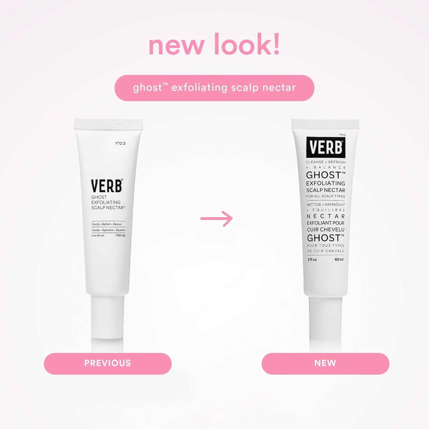 VERB Ghost Exfoliating Scalp Nectar, 2 fl oz - Lightweight Serum - Removes Product Buildup - Vegan, No Parabens or Harmful Sulfates