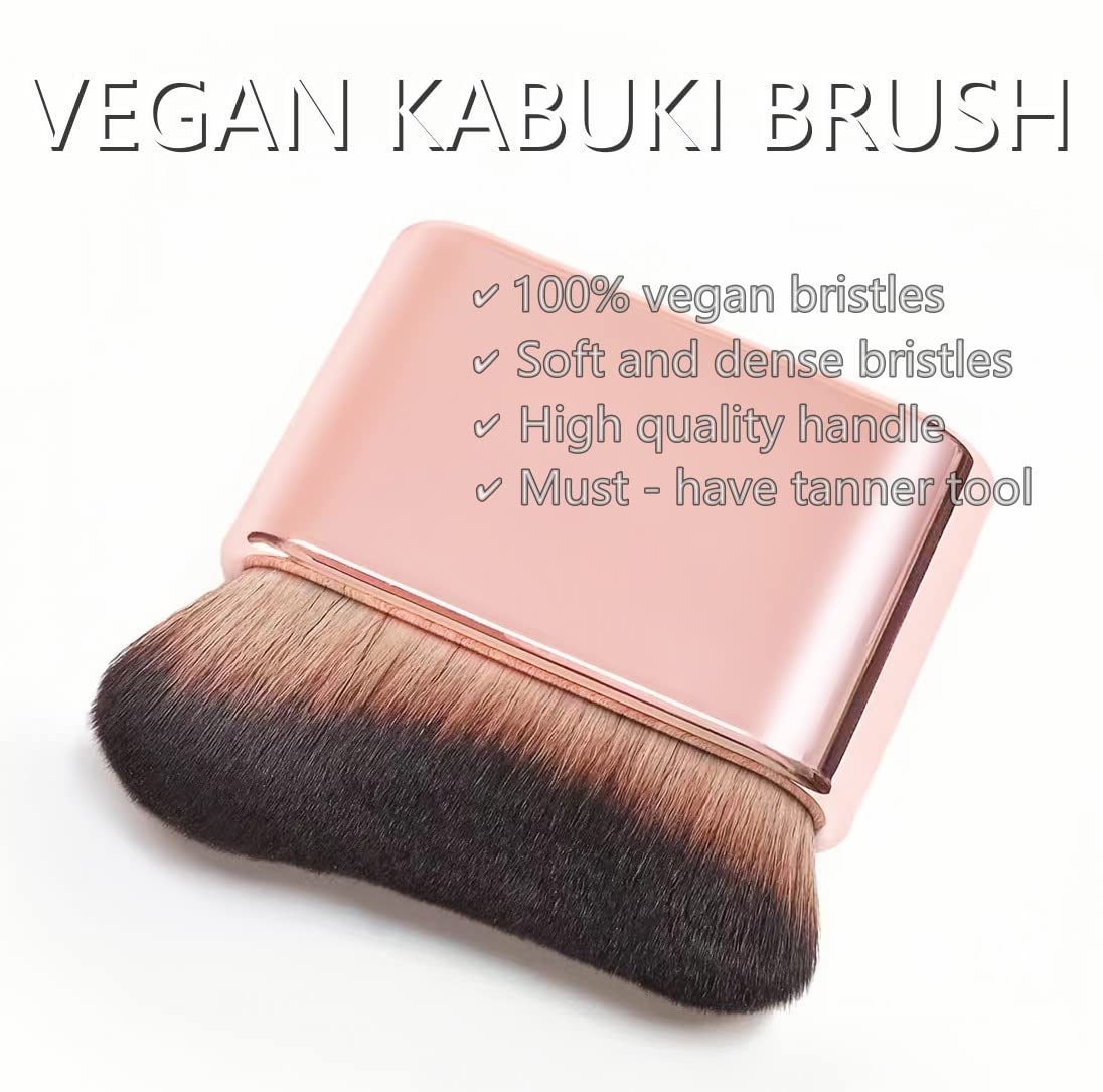 Skiennix Self Tanner Brush - Large Kabuki Applicator for Flawless Body Coverage | Perfect for Tanning Lotion & Mousse