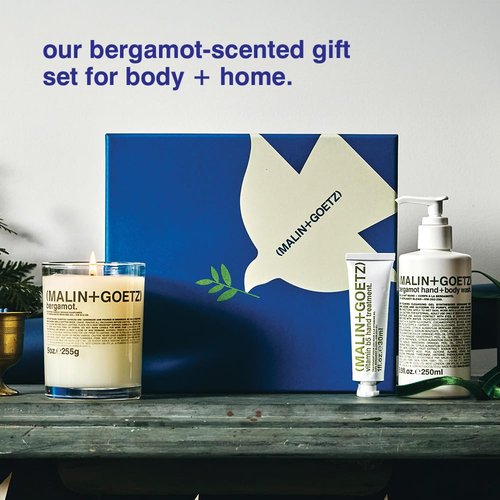 MALIN+GOETZ Bergamot Hand & Body Wash - Vitamin B5 Enriched Treatment & Scented Candle | Bright Side