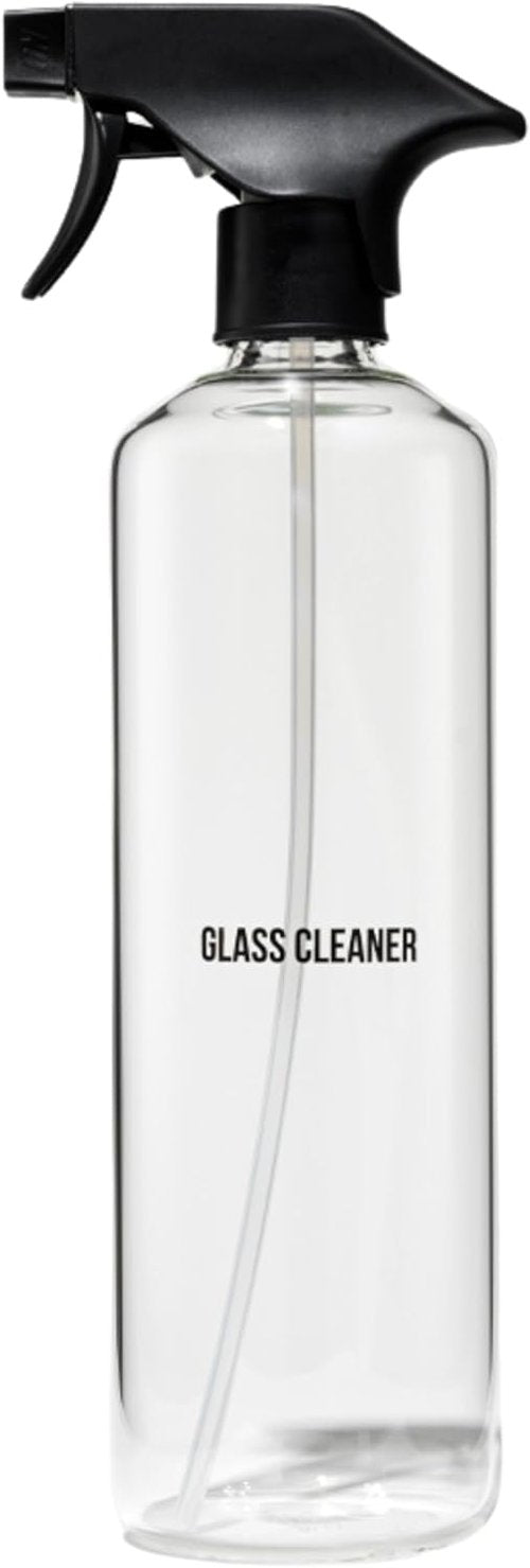 Public Goods Glass Spray Bottle - Refillable 24 Oz Cleaner | BPA-Free Borosilicate Glass for Windows & Mirrors