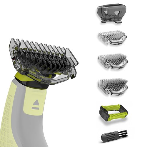 Philips Norelco OneBlade Guards Kit - 1/3/5mm Guide Combs & Protective Cap Included
