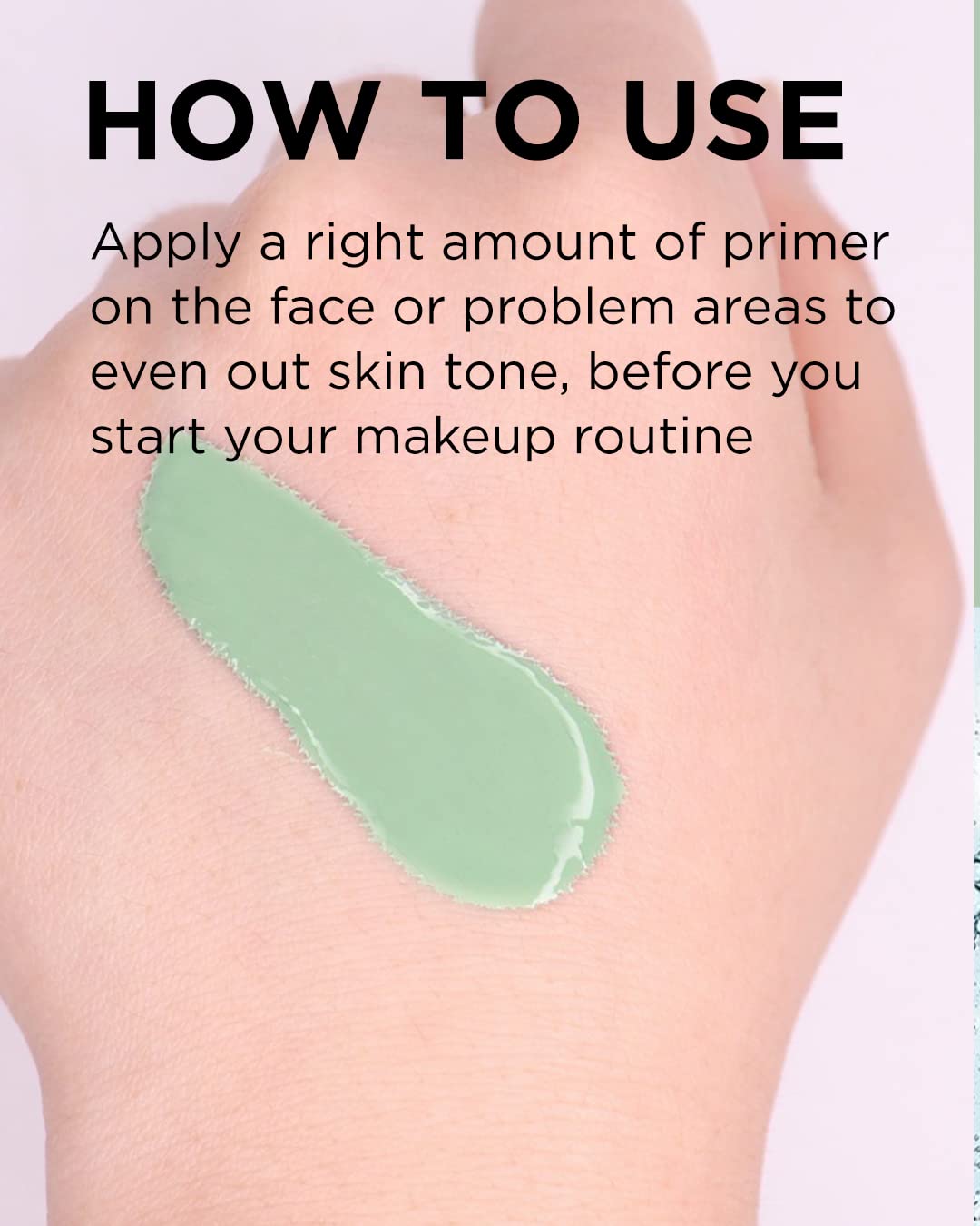 TOUCH IN SOL Redness Correcting Primer - Pore Minimizing Green Toned Base - 1.01 fl. oz. for Rosacea Relief