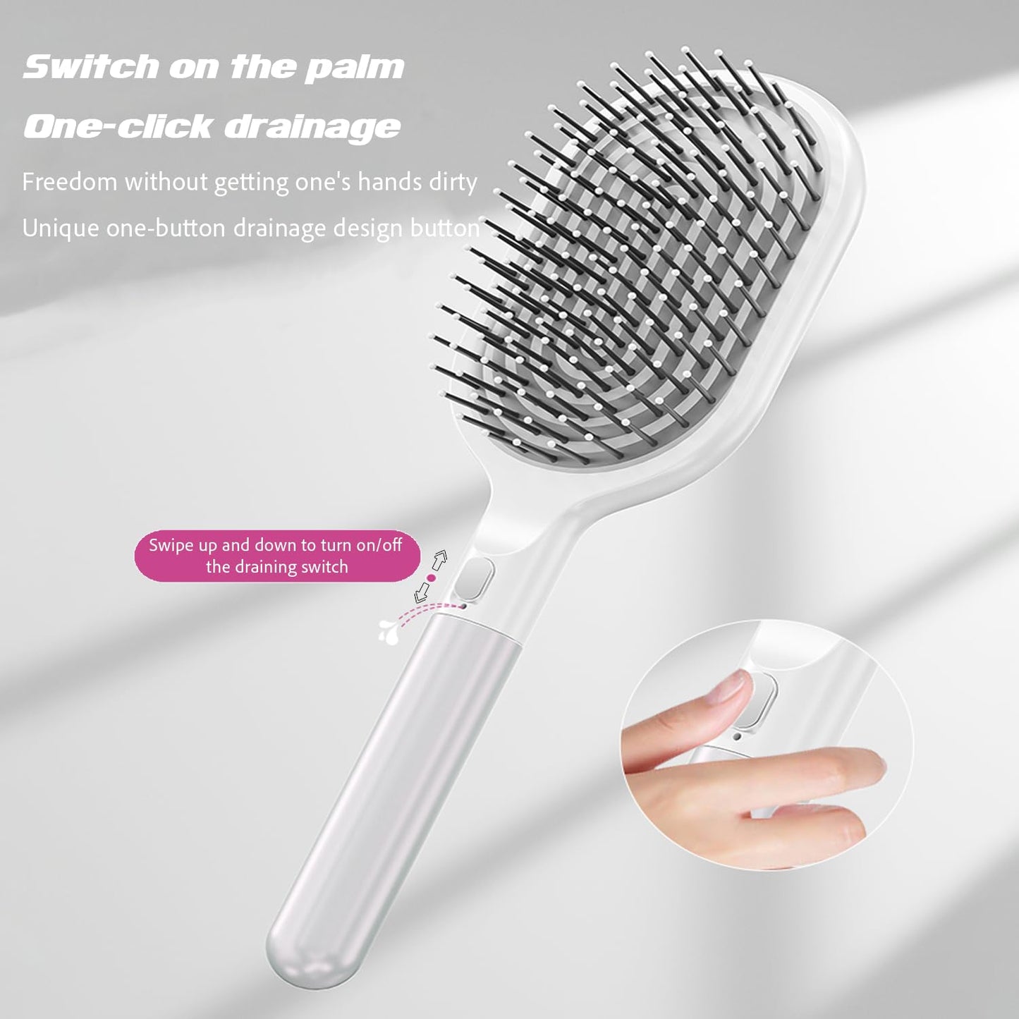 WYNK Detangling Brush - Soft Bristles for Fast Drying - Gentle on Thick, Curly Hair | For All Ages