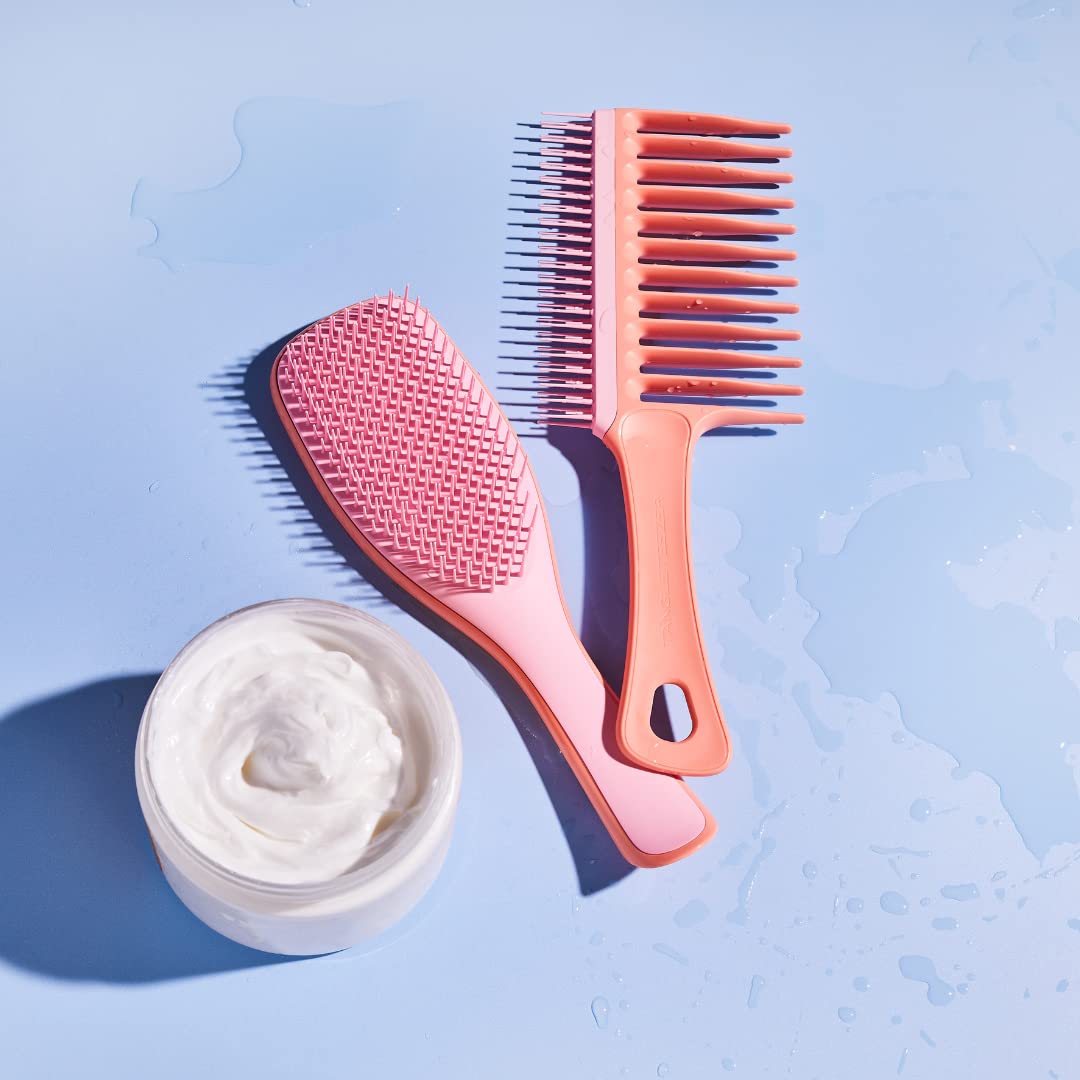 Tangle Teezer Curly Hair Detangling Duo, Includes Curly to Coily Ultimate Detangler Hairbrush & Double Sided Wide Tooth Comb, for 3C to 4C Hair Types